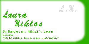 laura miklos business card